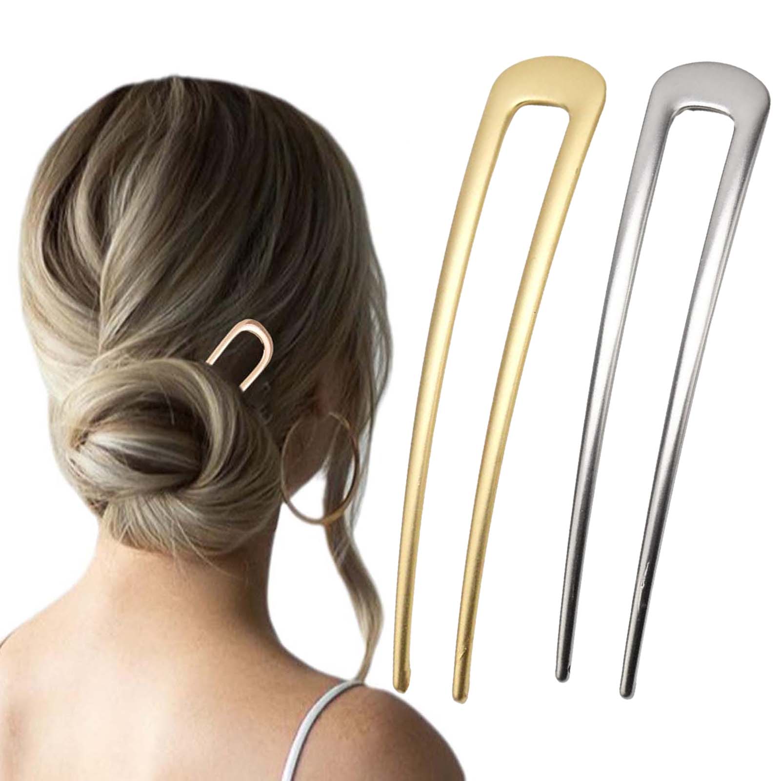 Home Office Or - Jepit Rambut Bentuk U Prancis Vintage