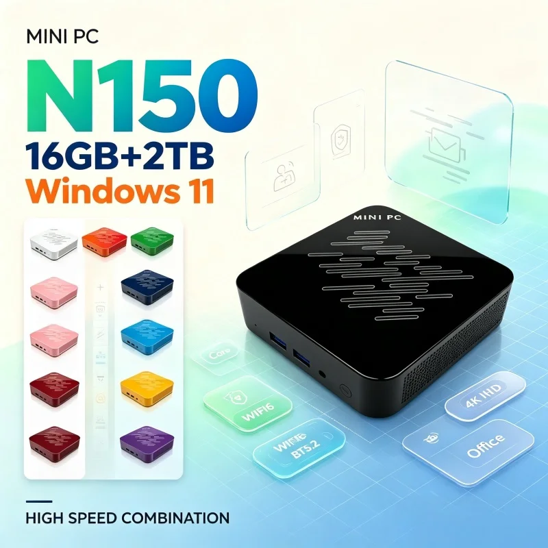 Home Office Windows 11 - PC Mini Compact Core N150 Windows11