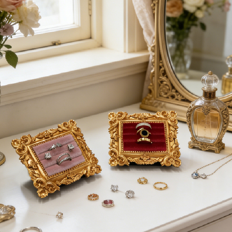 Letter Tray Desk - Tempat Pajangan Cincin Bingkai Foto Vintage