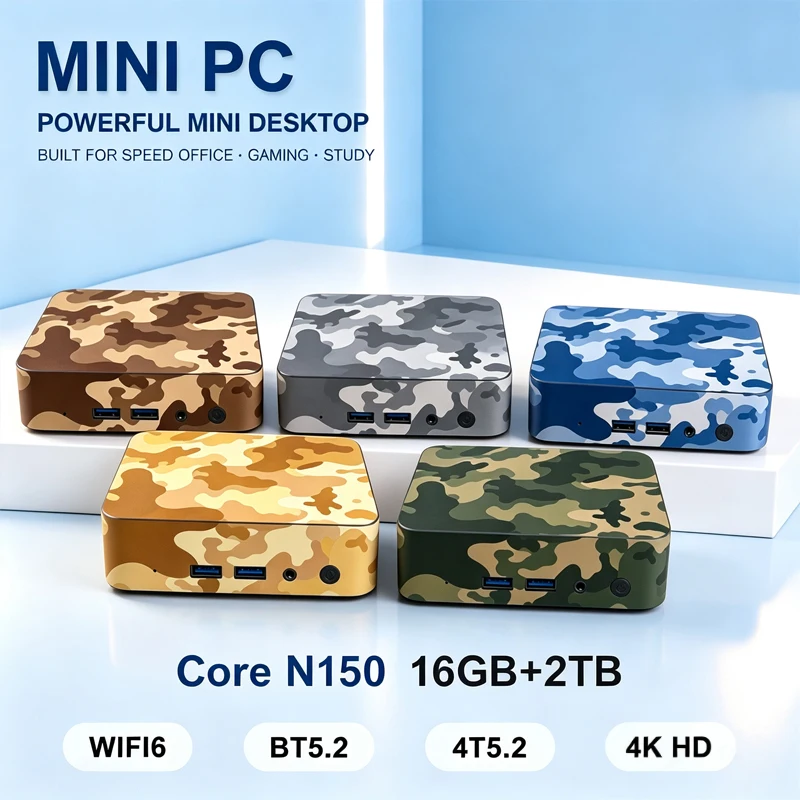 Home Office Windows 11 - PC Mini Kamuflase Intel N150 Windows