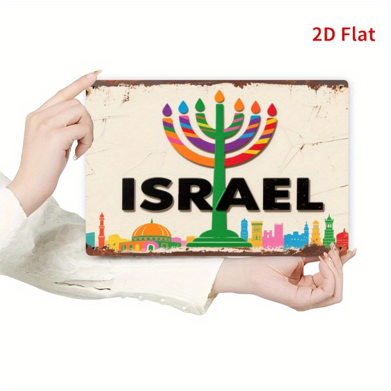 Home Office Free - CIFBUY Hiasan Dinding Aluminium Vintage, Papan