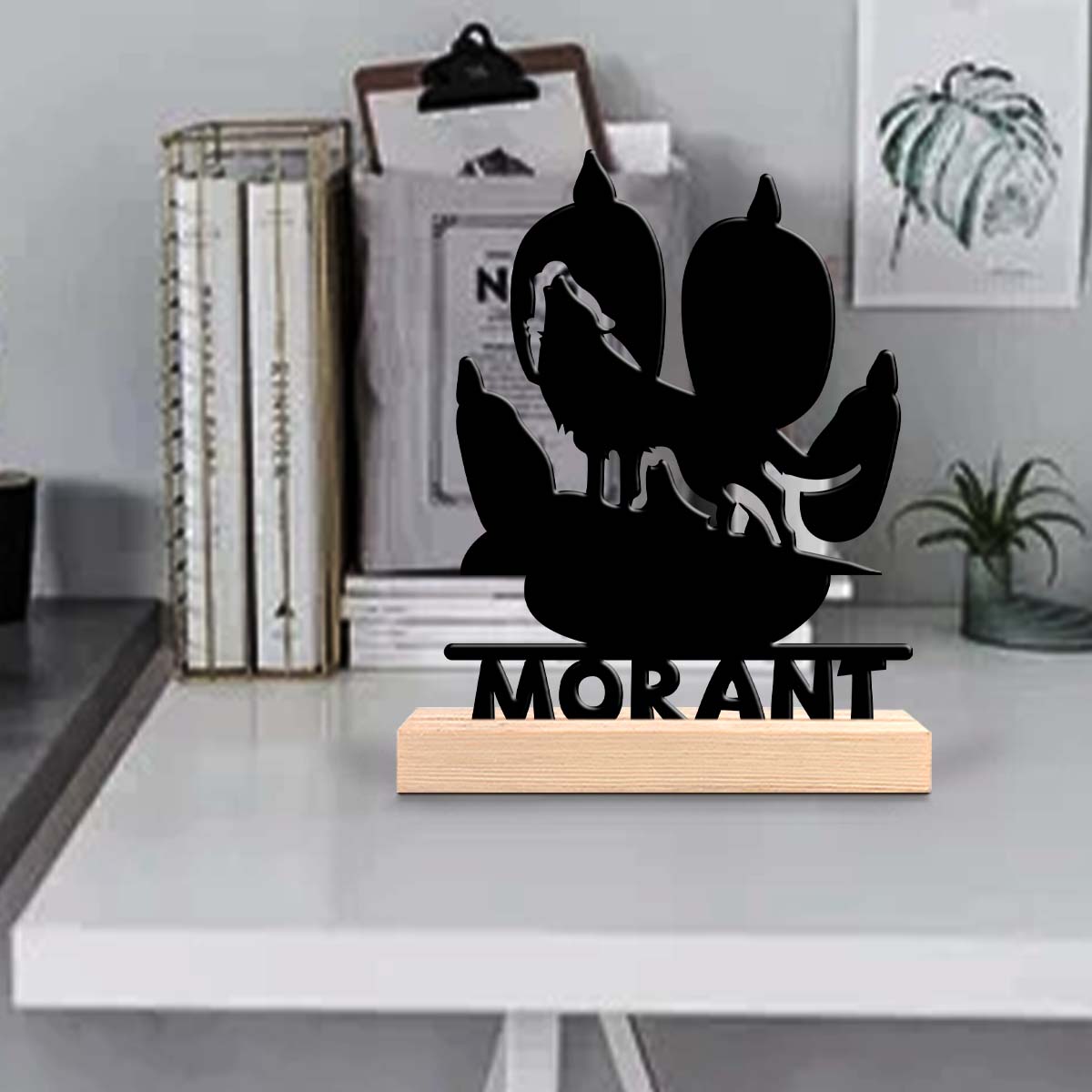 Home Office Or - 1 buah Ornamen Logam Minimalis yang