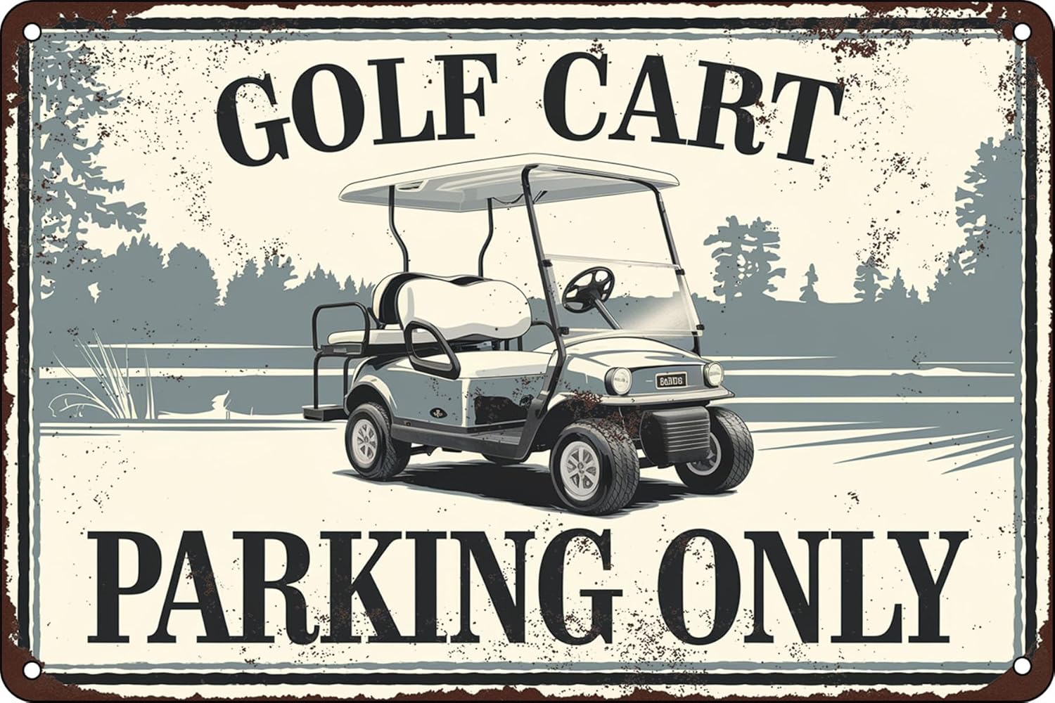 Home Office And Library - Poster Tempat Parkir Golf Cart, Papan