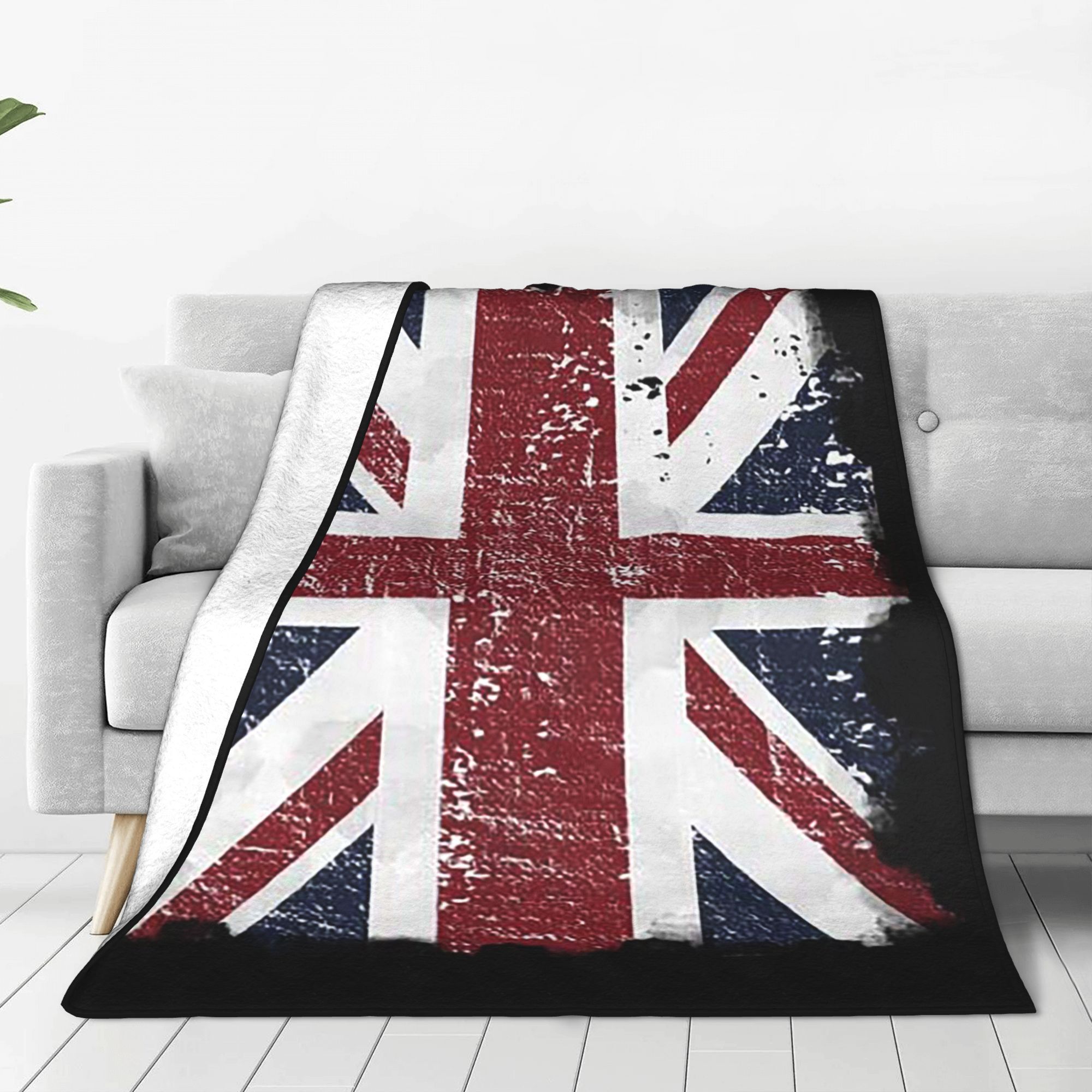Home Office Uk - Masker Wajah Union Jack Hitam Abu-abu