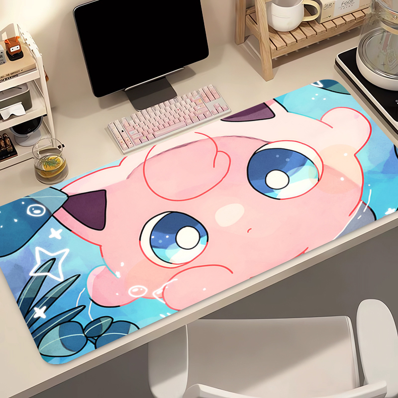 Home Office Keyboard And Mouse - Alas Mouse Anime 90X40Cm Pokemon Jigglypuff