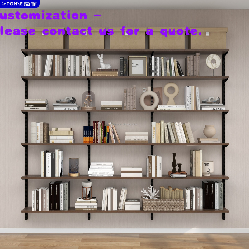 Home Office Furniture Sets - custom.Simple Design2.0M Rak Buku Dinding, 6
