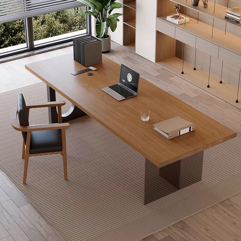 Home Office Desk - Meja Kantor Kayu Mengambang Akrilik Italia