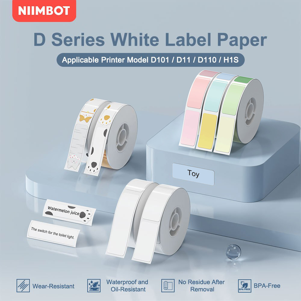 Label Maker Machine - Niimbot D110 rol kertas Label rol