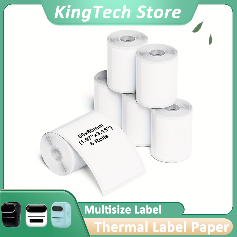 Label Maker Machine - Kertas Label Termal Perekat Sendiri Multi-Ukuran