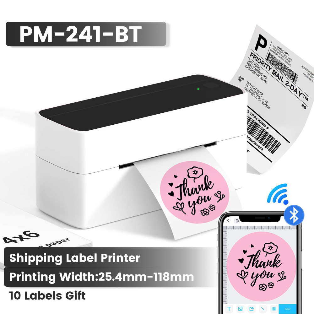 Label Maker Machine - Phomemo 241 Printer pengiriman Bluetooth Printer