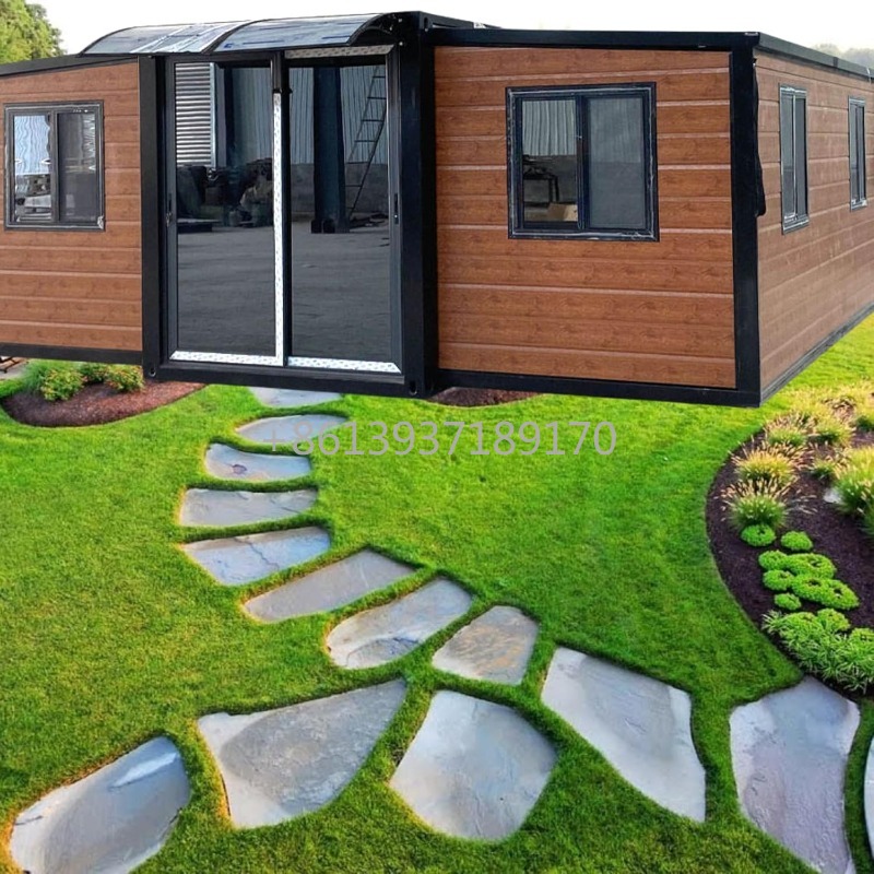 Home Office Or - Rumah Kontainer Prefab Modern dengan Pintu