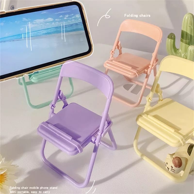 Home Office Or - Penyangga Ponsel Kreatif Bentuk Kursi Lucu,