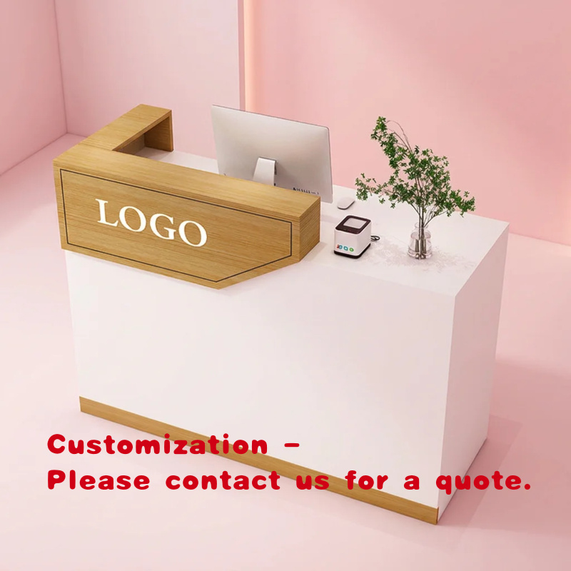 Home Office Desk Ideas - Meja Resepsionis Hotel Kayu Modern, Meja