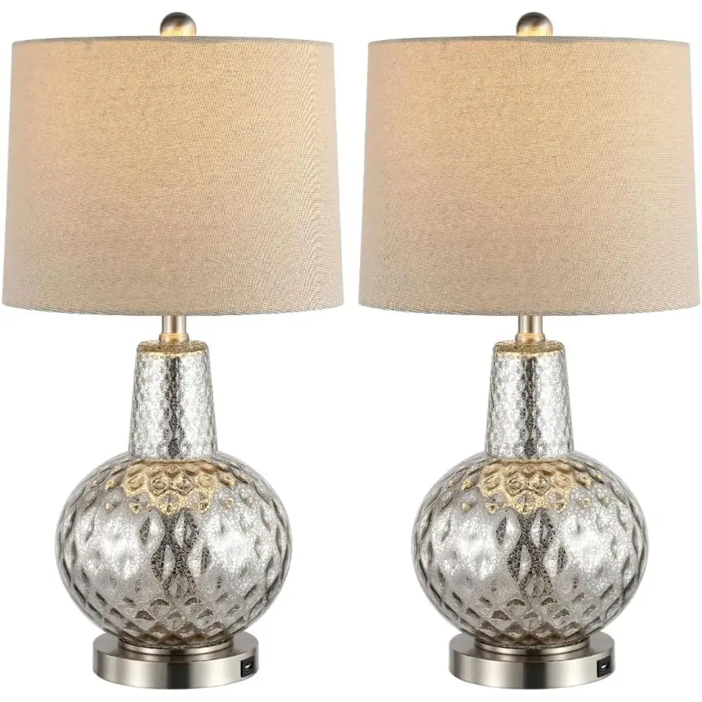 Home Office Desk - Lampu Meja LED Warna Perak/Gading 24