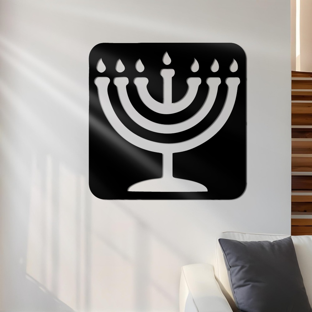 Home Office Free - CIFBUY Hiasan Dinding Besi Vintage Menorah