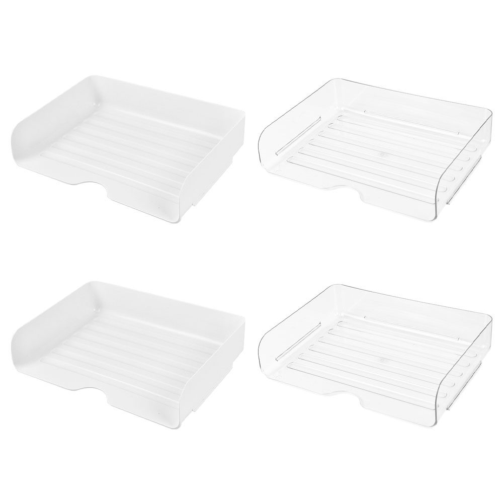 4Pcs Rak Penyimpanan Dokumen M - Letter Tray Desk ulasan dan harga