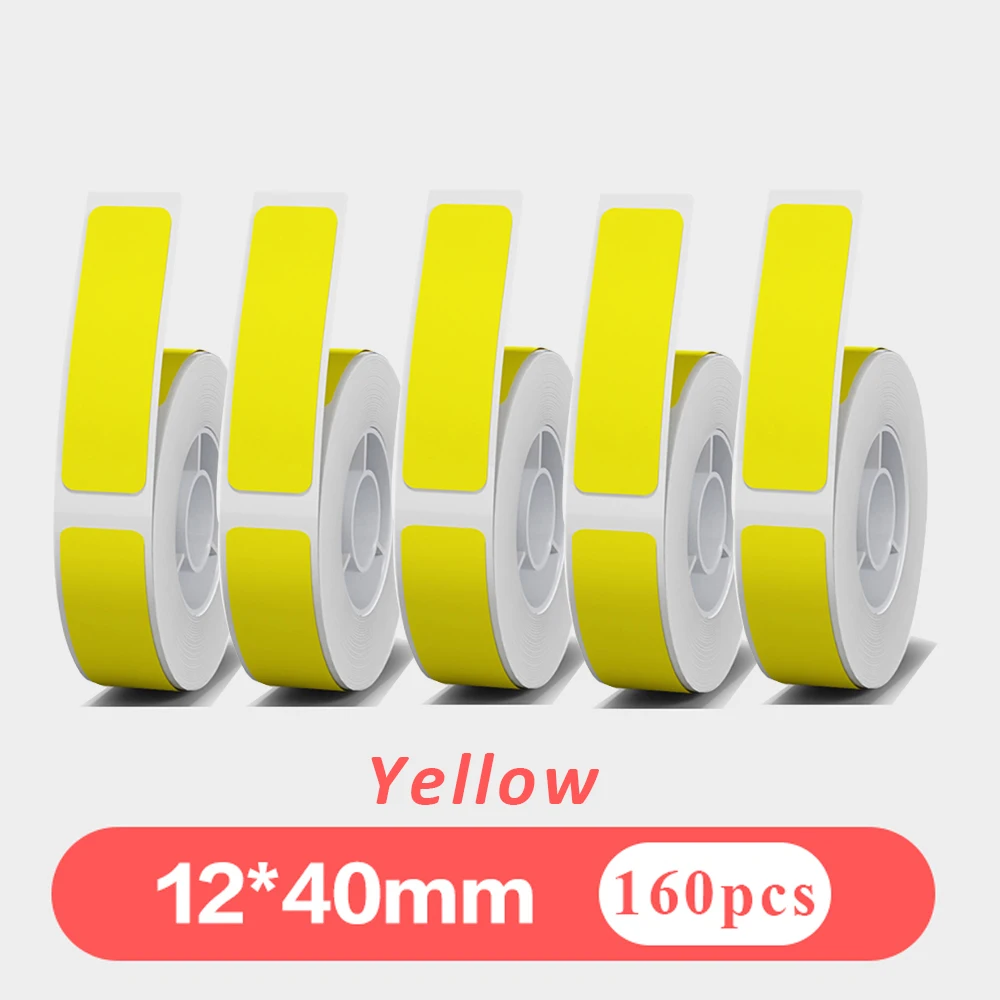 5pcs Kertas Label Putih 12mmx4 - Label Maker Machine ulasan dan harga