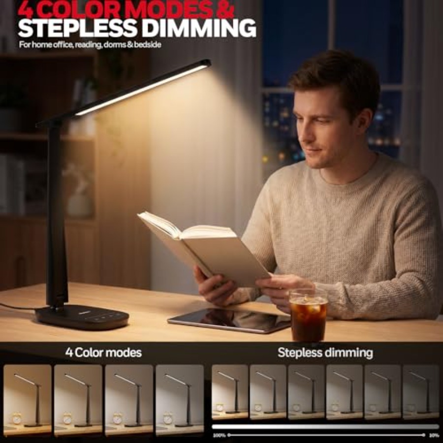Lampu Meja LED untuk Kantor Ru - Home Office Desk ulasan dan harga