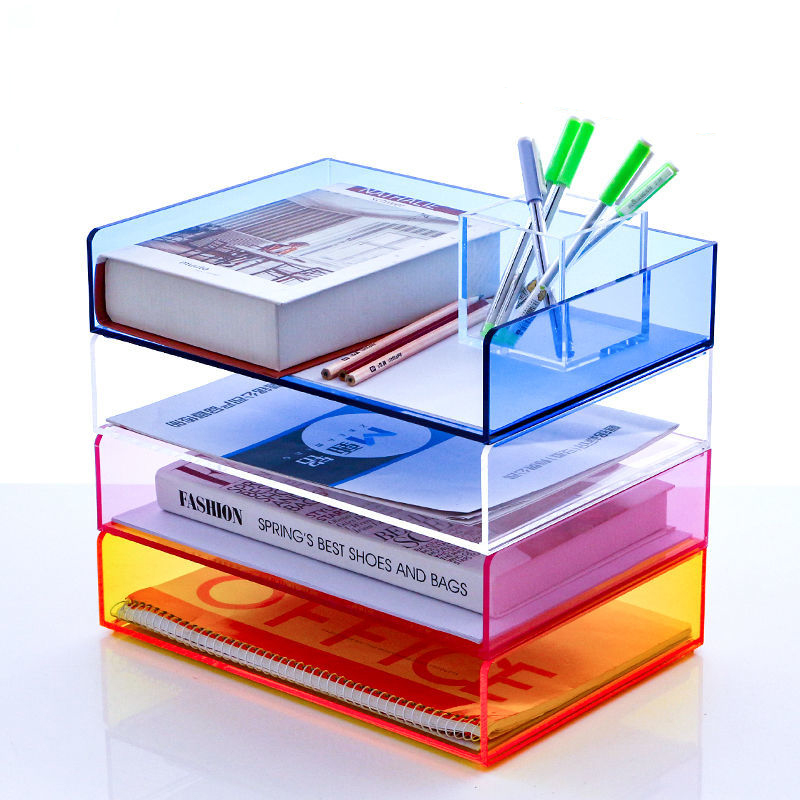 Rak Penyimpanan File Akrilik u - Letter Tray Desk ulasan dan harga