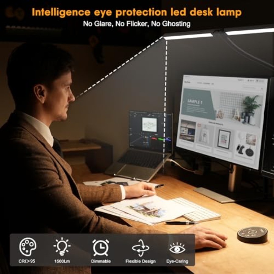 Lampu Meja LED untuk Kantor Ru - Home Office Desk ulasan dan harga