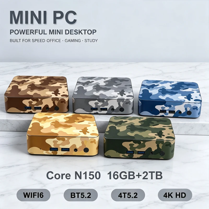 PC Mini Kamuflase Intel N150 W - Home Office Windows 11 ulasan dan harga