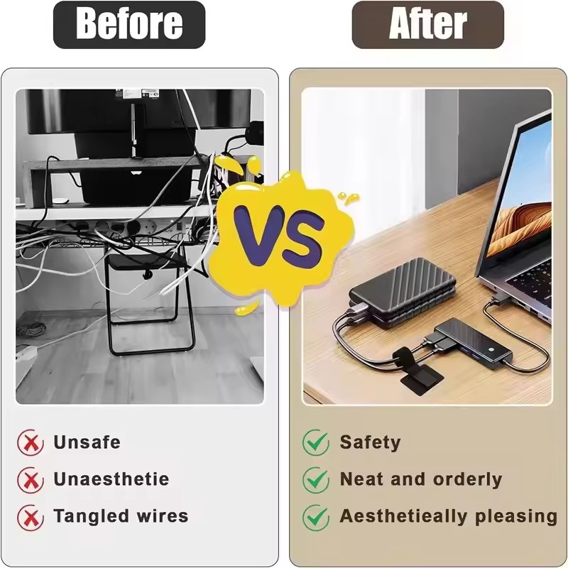 4/20 Buah Pengikat Kabel Perek - Home Office Desk ulasan dan harga