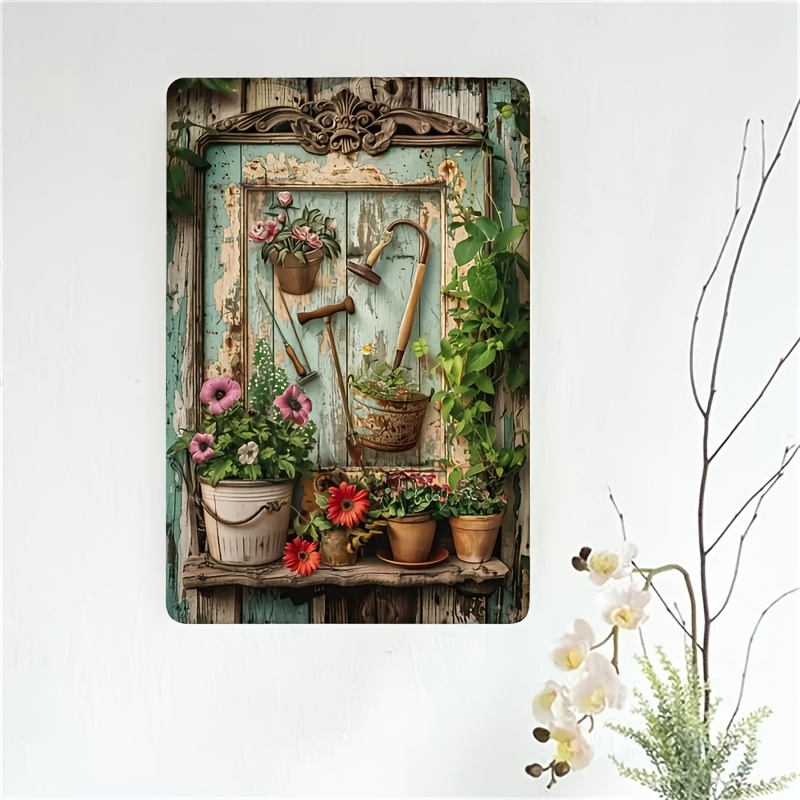Papan tanda logam bermotif bun - Home Office And Library ulasan dan harga