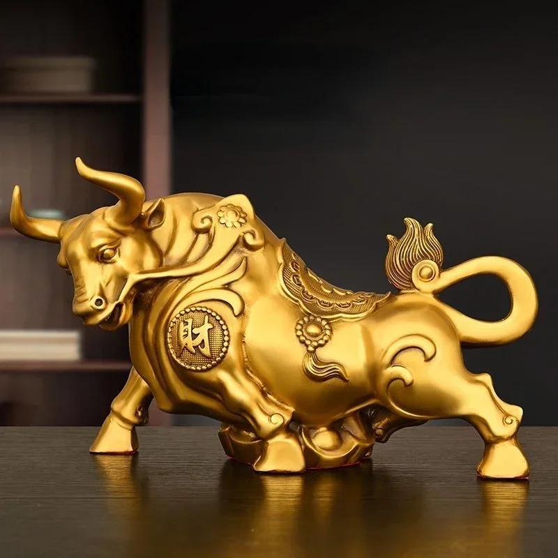 Ornamen Sapi Tembaga Feng Shui - Home Office Marketing ulasan dan harga