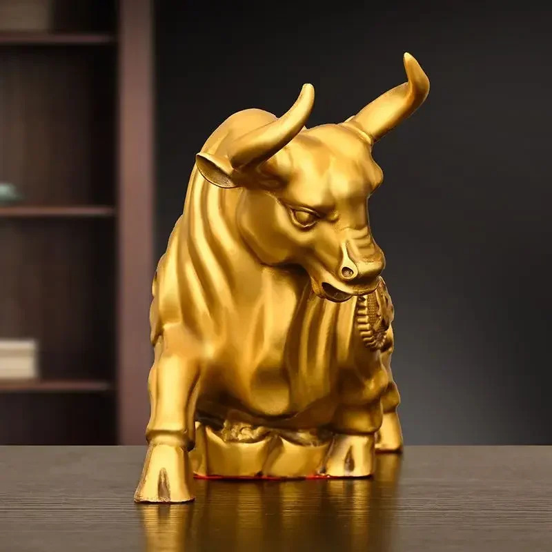 Ornamen Sapi Tembaga Feng Shui - Home Office Marketing ulasan dan harga