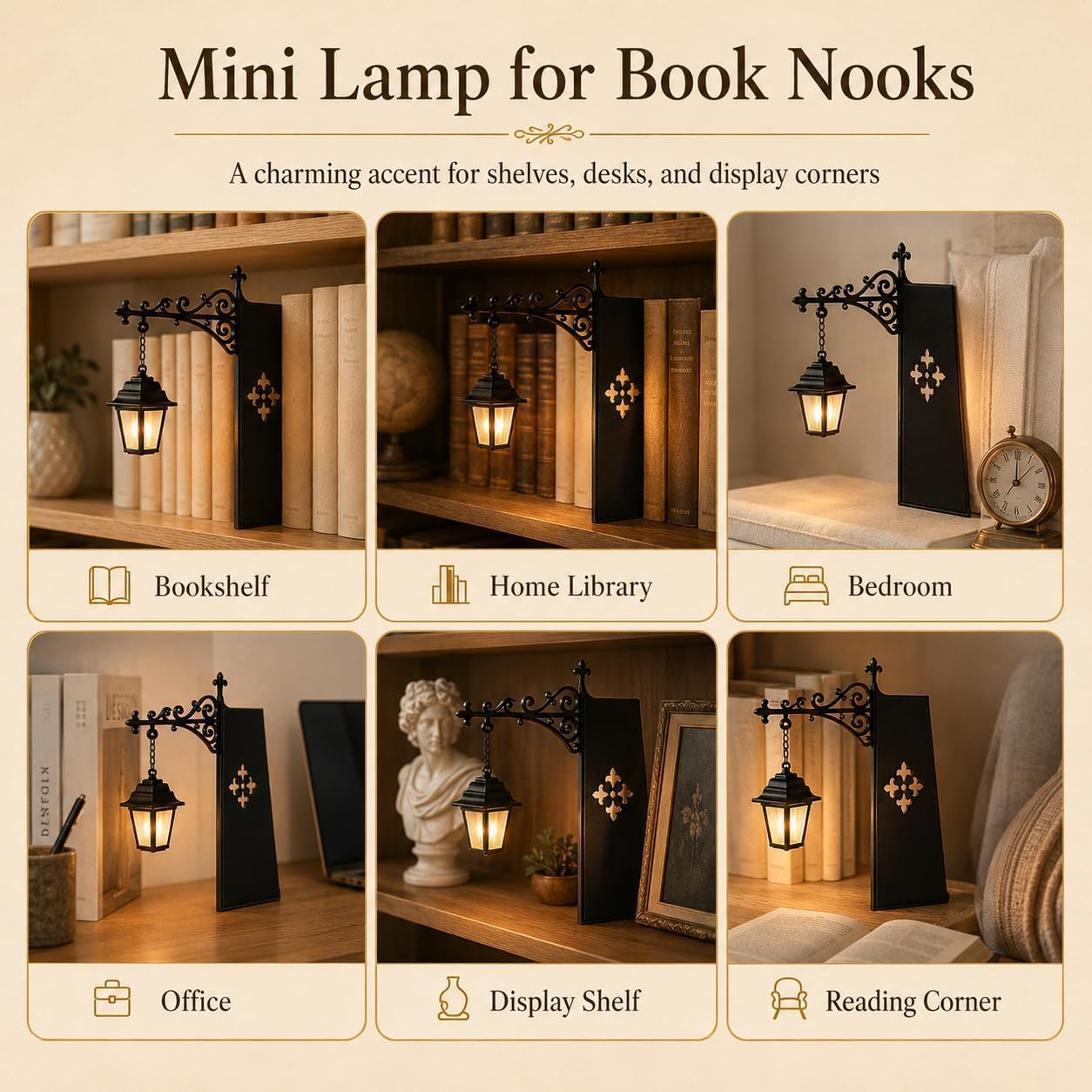 Lampu Baca Mini Vintage Bentuk - Home Office And Library ulasan dan harga