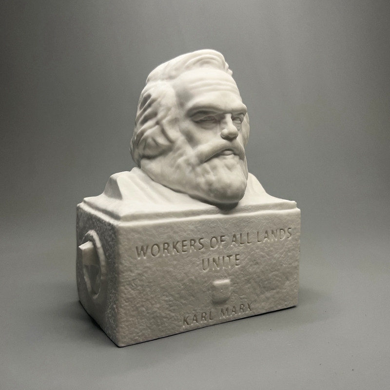 Patung Plaster Karl Marx Dekor - Home Office And Library ulasan dan harga