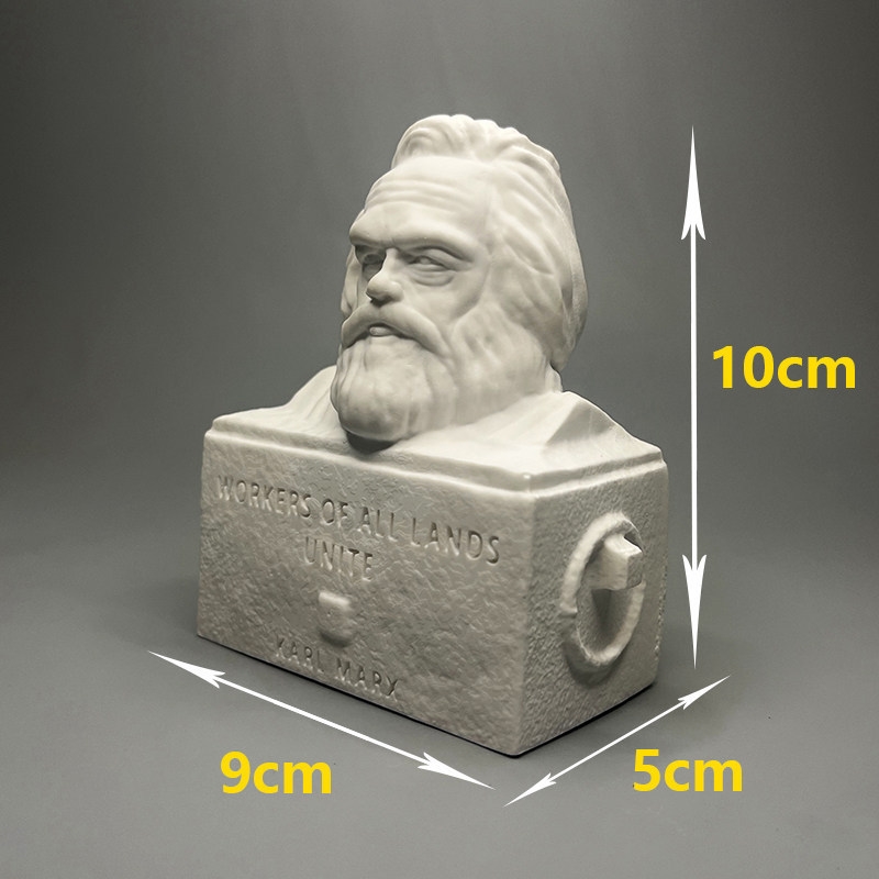 Patung Plaster Karl Marx Dekor - Home Office And Library ulasan dan harga