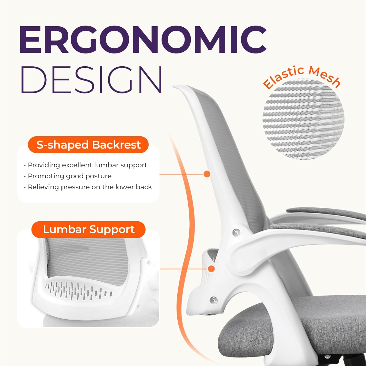 Kursi Kantor Ergonomis Berbaha - Home Office Desk ulasan dan harga