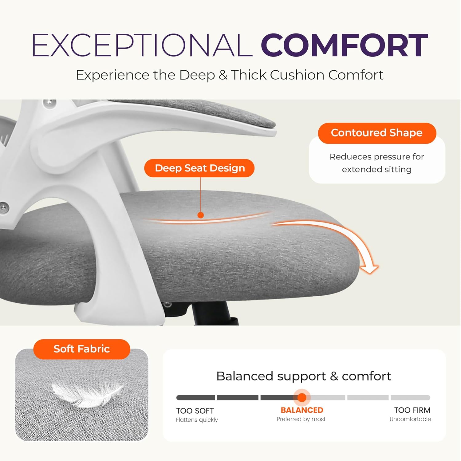 Kursi Kantor Ergonomis Berbaha - Home Office Desk ulasan dan harga