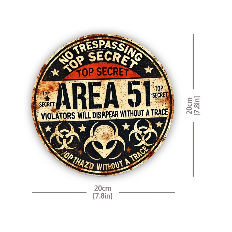 Tanda Dinding Logam Area 51 Vi - Home Office Or ulasan dan harga