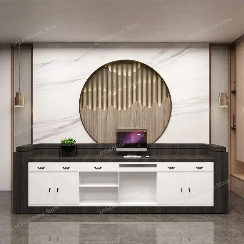 Meja Resepsionis Estetis untuk - Home Office Marketing ulasan dan harga