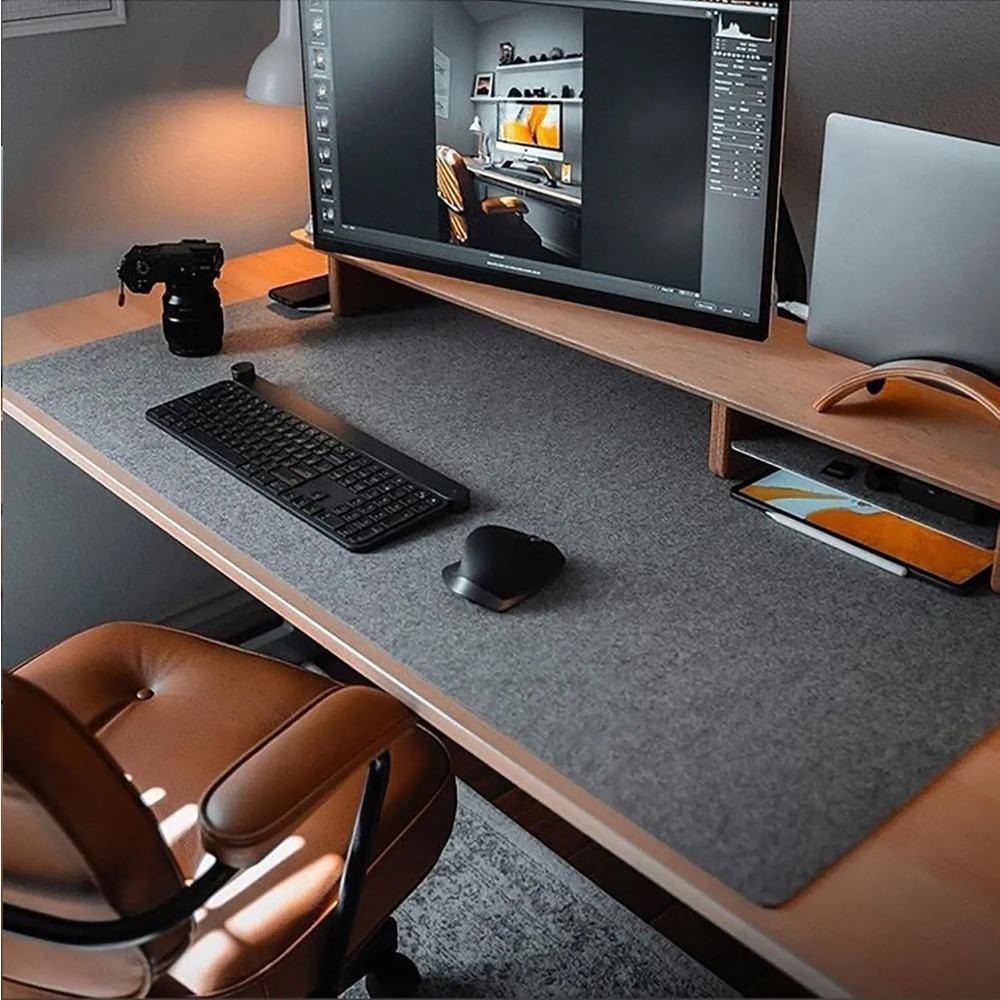 Alas Meja Felt untuk Komputer  - Home Office Keyboard And Mouse ulasan dan harga