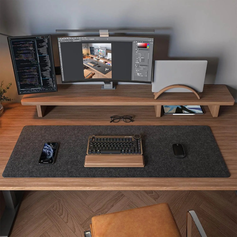 Alas Meja Felt untuk Komputer  - Home Office Keyboard And Mouse ulasan dan harga