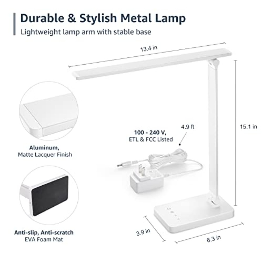 Lampu Meja LED, Lampu Meja Log - Home Office Desk ulasan dan harga