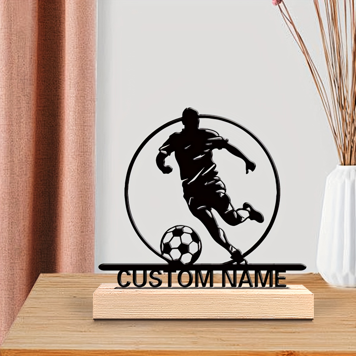 Patung Logam Pemain Sepak Bola - Home Office Desk Ideas ulasan dan harga