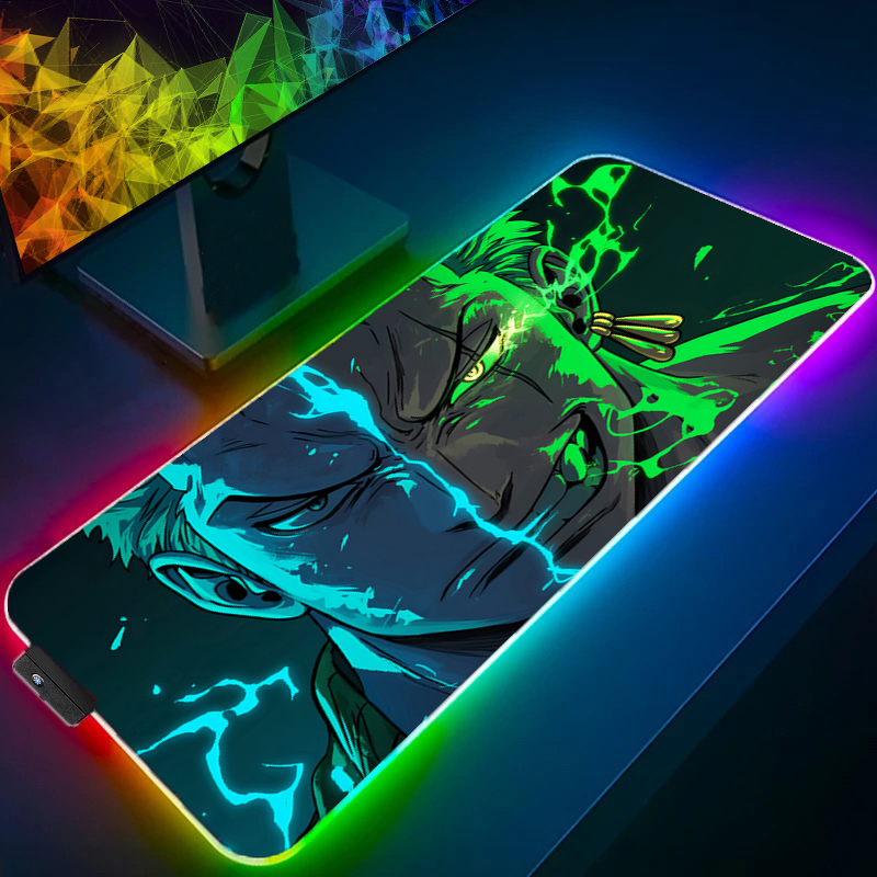 ONE PIECE Zoro Mouse Pad RGB A - Home Office Keyboard And Mouse ulasan dan harga