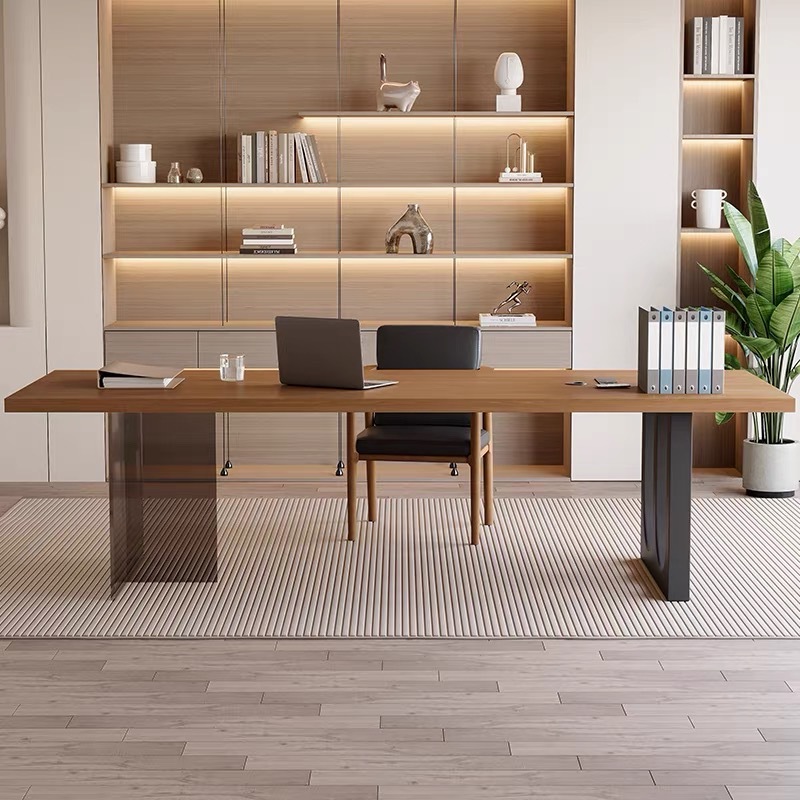 Meja Kantor Kayu Mengambang Ak - Home Office Desk ulasan dan harga