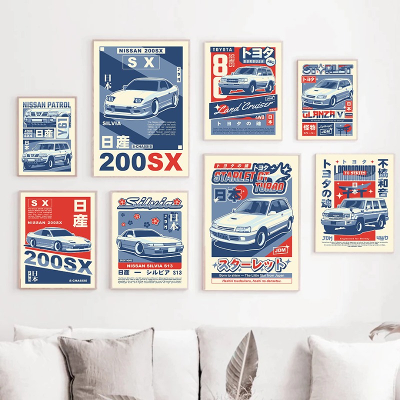 Poster Mobil JDM Minimalis Mod - Home Office Marketing ulasan dan harga