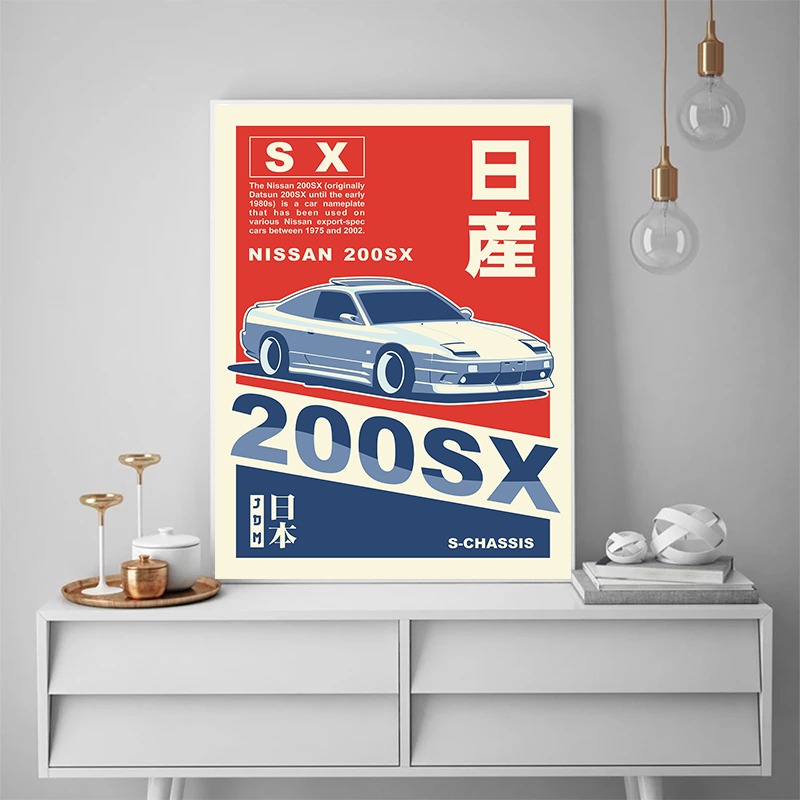 Poster Mobil JDM Minimalis Mod - Home Office Marketing ulasan dan harga