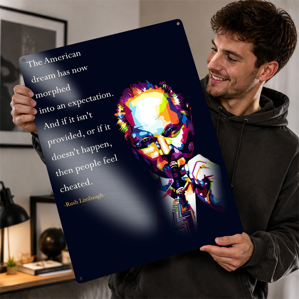 Kutipan Rush Limbaugh Poster L - Home Office Quotes ulasan dan harga