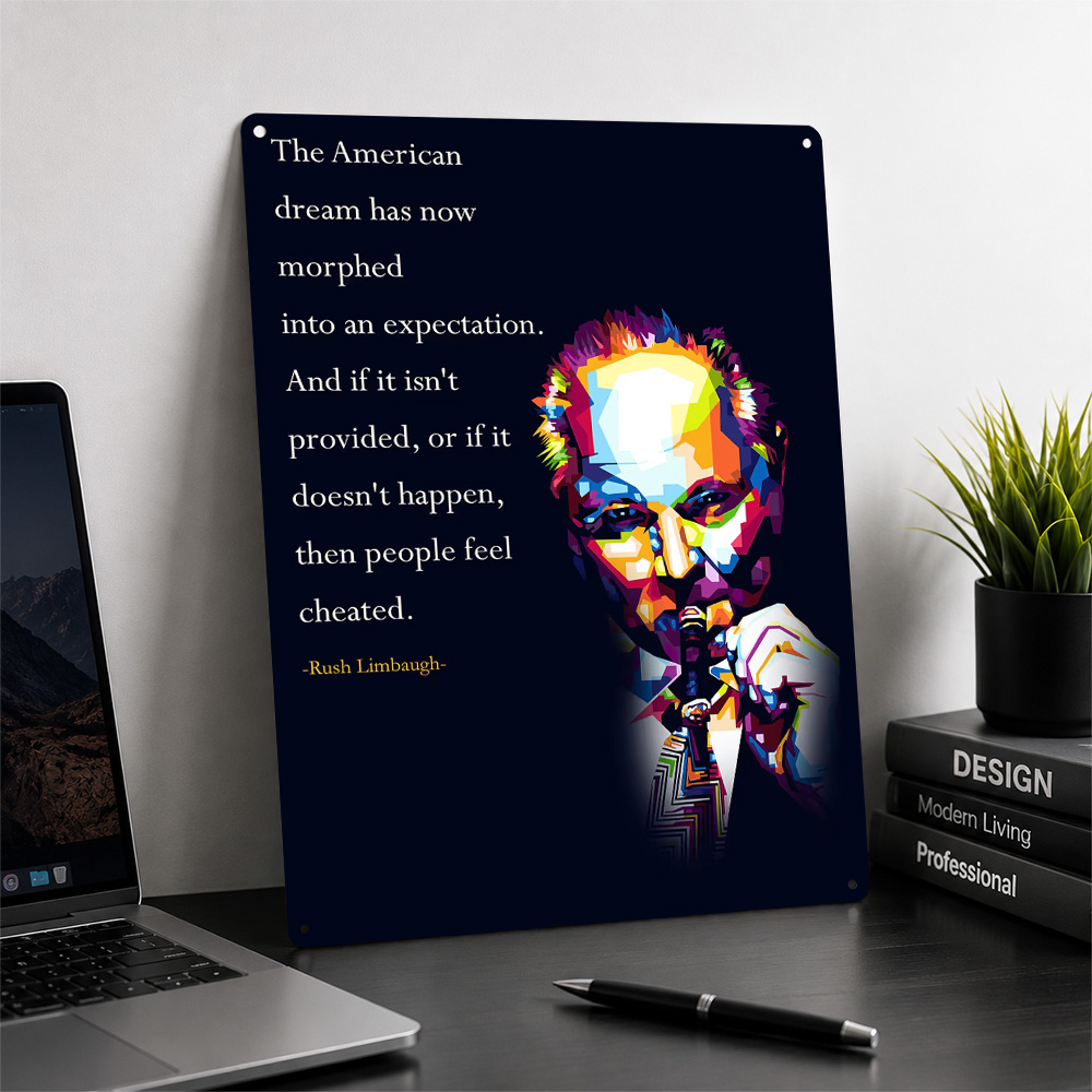 Kutipan Rush Limbaugh Poster L - Home Office Quotes ulasan dan harga