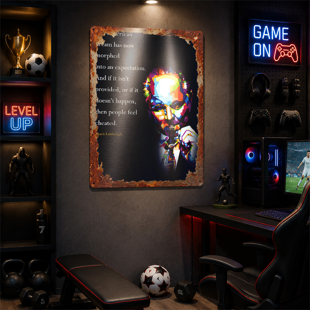 Kutipan Rush Limbaugh Poster L - Home Office Quotes ulasan dan harga