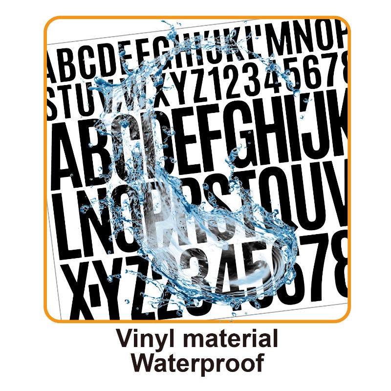 Stiker angka alfabet campur 1  - Letter Tray Desk ulasan dan harga