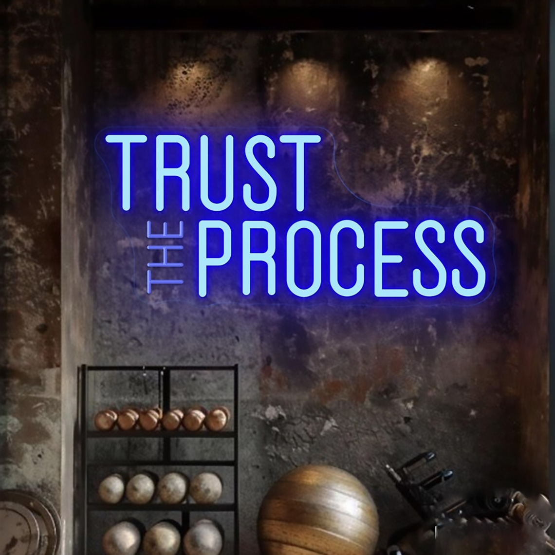Tanda Neon Trust The Process,  - Home Office Quotes ulasan dan harga