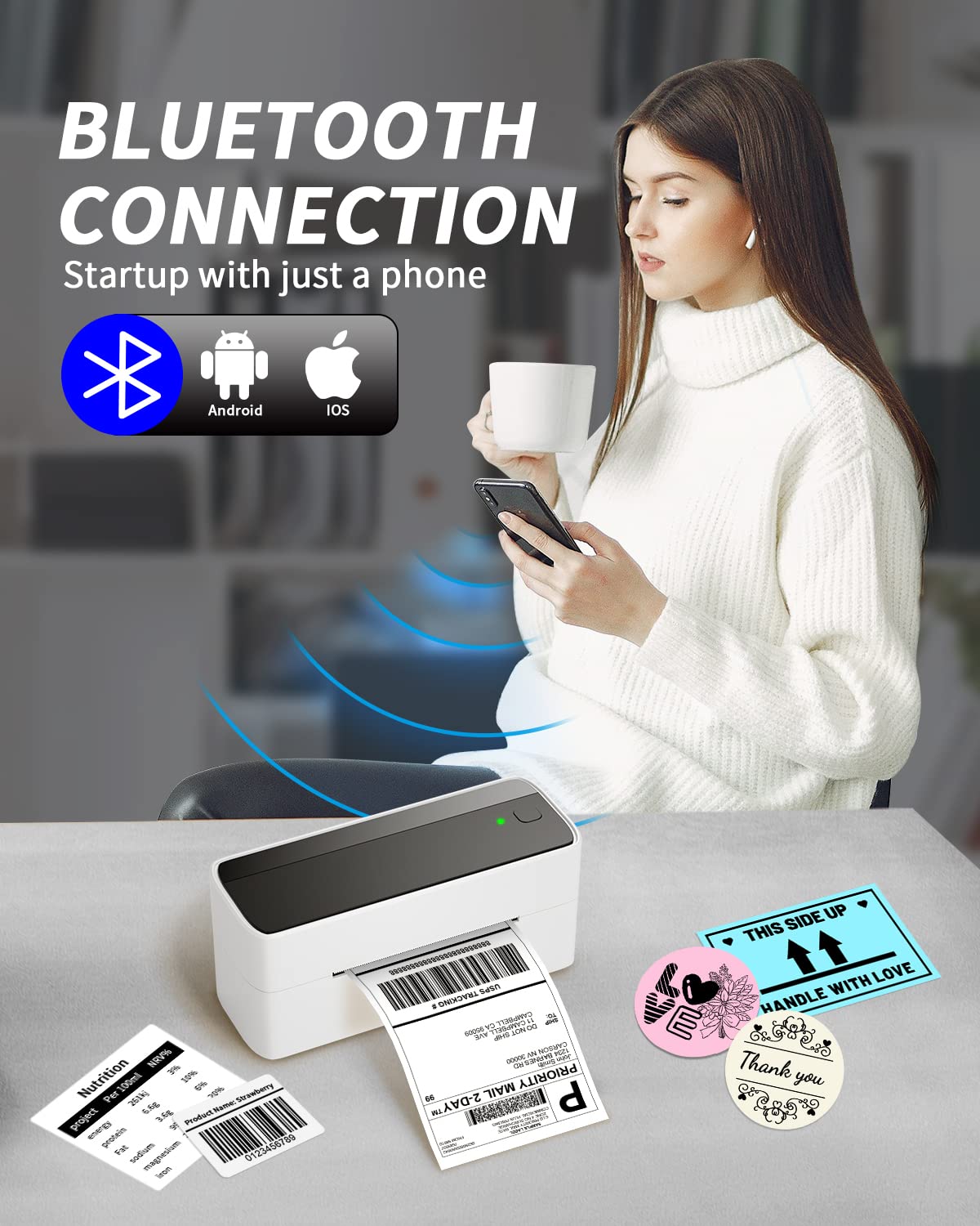Phomemo 241 Printer pengiriman - Label Maker Machine ulasan dan harga